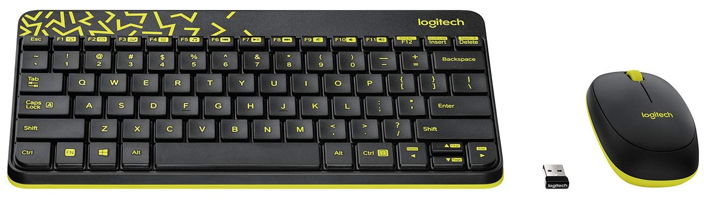 Wireless keyboard, mouse, and USB receiver